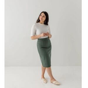 Anna Pencil Skirt in Dusty Green Size XXL NWOT
